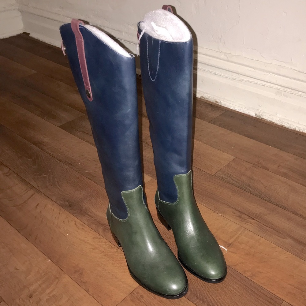Leather riding boots